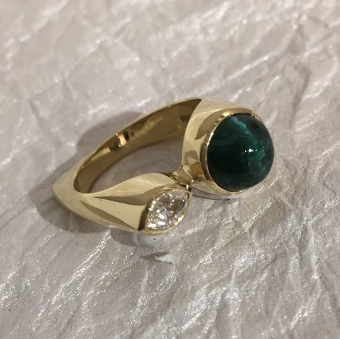 Ring with gemstones