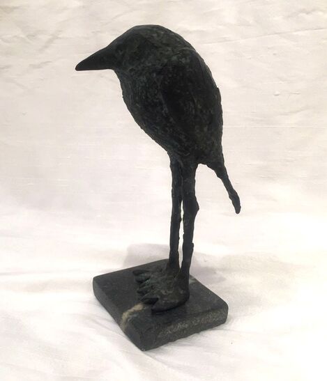 Abstract sculpture of heron