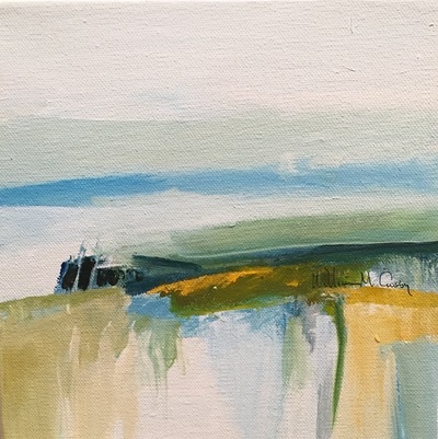 Abstract landscape painting 