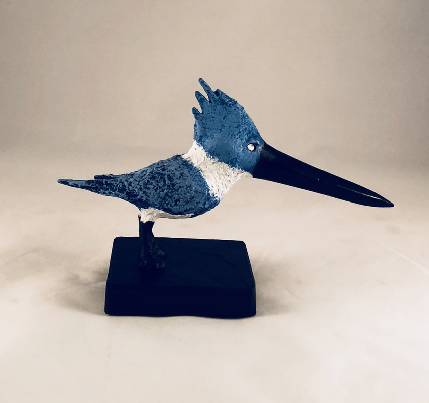 Abstract sculpture of a bird
