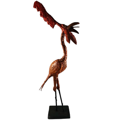 Abstract sculpture of rooster